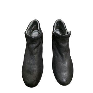 Dansko Women's Black Leather Ankle Boots Side Zippers Size 38